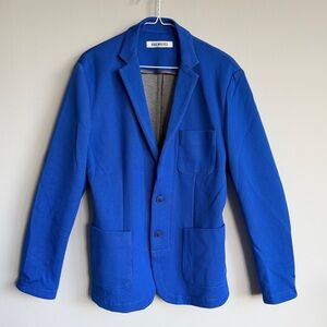 BIKKEMBERGS Men's Blue Blazer Jacket Size EU50 US40R - Like New Made in Italy